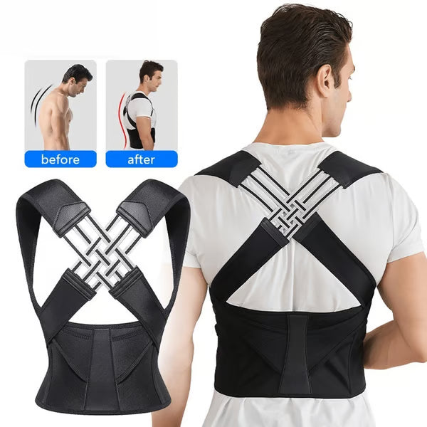 Adjustable Posture Back Belt, Posture Corrector Belt For Men And Women, Back Support And Shoulder Belt