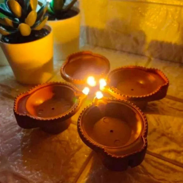 LED Water Sensor Diyas – Plastic Floating Diyas with Ambient Lights